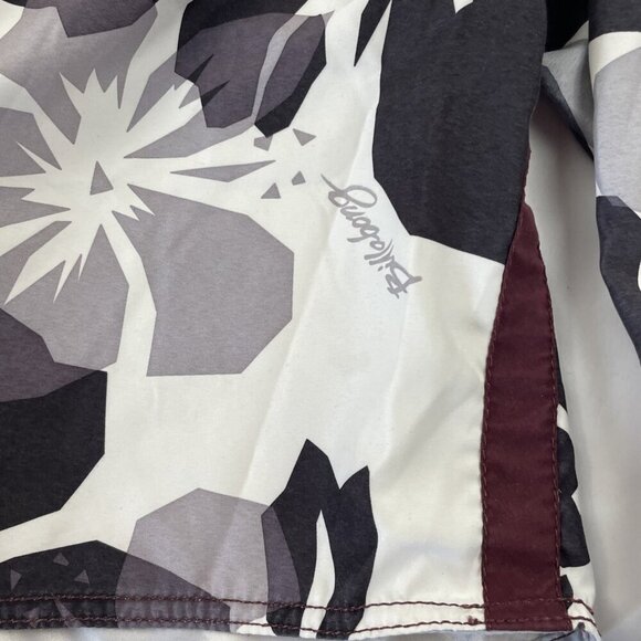 Billabong Boardshorts Swim Trunks Men’s 36 White Black Hawaiian Floral Pockets - Picture 8 of 9